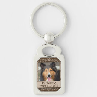Porte-clés Calligraph Brown tourbillonne sympathie faite sur