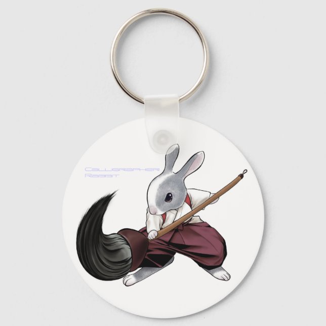 Porte-clés Calligraphe Rabbit -Porte - clé- (Recto)