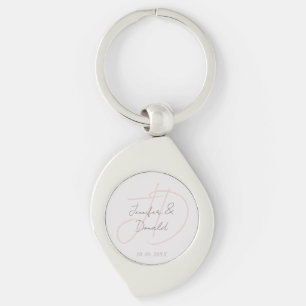 Porte-clés Calligraphie classique tendance monogramme