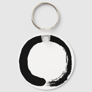 Porte-clés Calligraphie de zen de cercle d'Enso