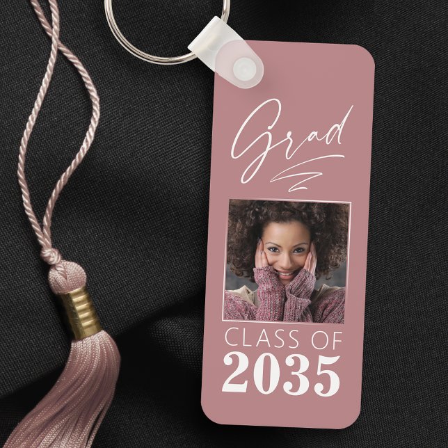 Porte-clés Calligraphie moderne Encre Script Grad Photo 2 Côt (Créateur téléchargé)