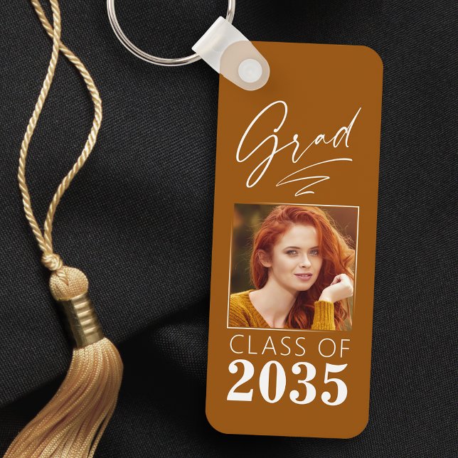 Porte-clés Calligraphie moderne Encre Script Grad Photo 2 Côt (Créateur téléchargé)