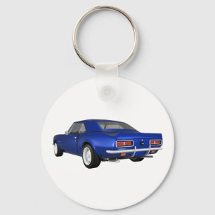 Porte-clés Camaro 1967 solides solubles : Finition bleue :