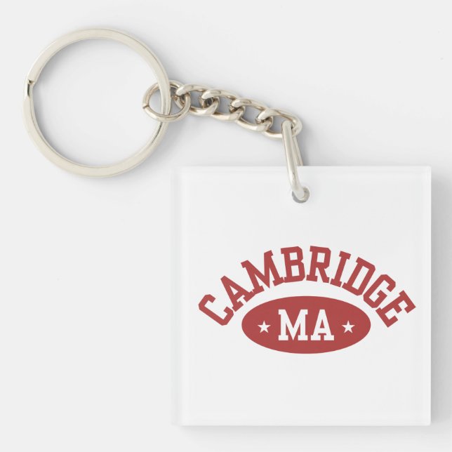 Porte-clés Cambridge Massachusetts Cute College Gift Keychain (Devant)