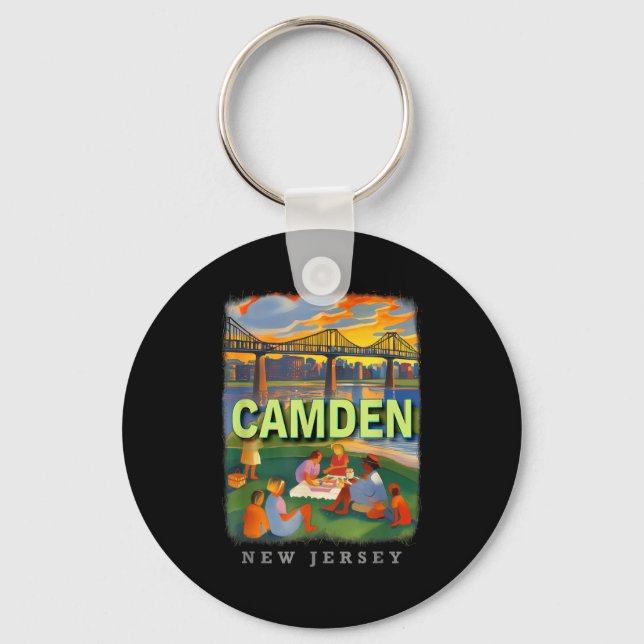 Porte-clés Camden New Jersey Nj Waterfront Delight Sd018  (Recto)