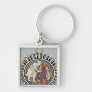 Porte-clés Camée dépeignant le lion de massacre de Shah Jah