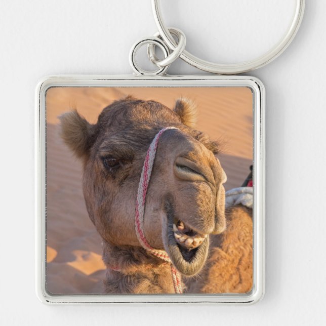 Porte-clés Camel avec une drôle d'expression faciale - Oman (Devant)