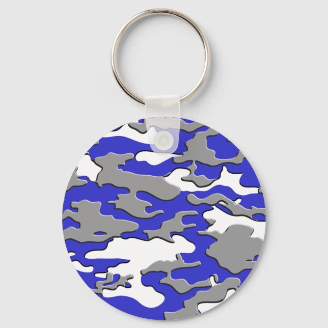 Porte-clés Caméra bleu 3d (Recto)