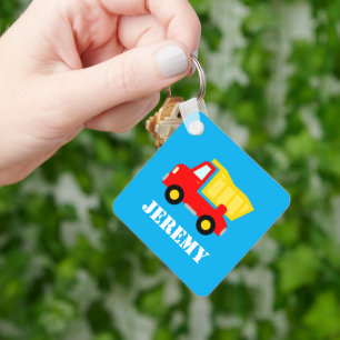 Porte-clés Camion de chantier personnalisé pour enfants