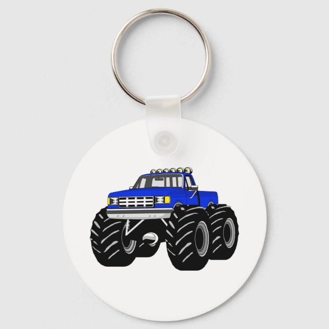 PORTE-CLÉS CAMION DE MONSTRE BLEU (Recto)
