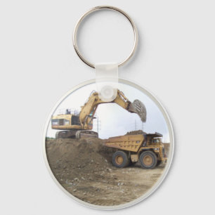 Porte-clés Camion de vidange / Excavateur à grande échelle