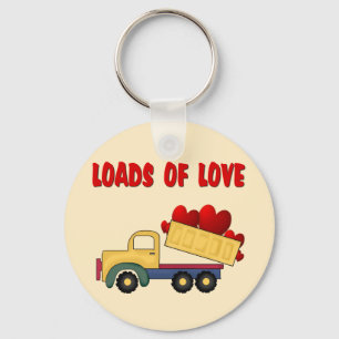 Porte-clés Camion Valentine Dump avec Love Love