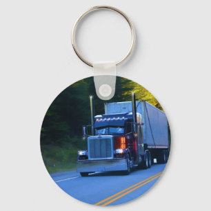Porte-clés Camions, Big Rig Cargo Truck Art