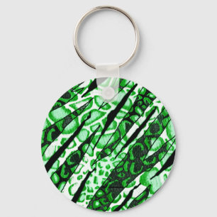 Porte-clés Camo de peau de serpent vert