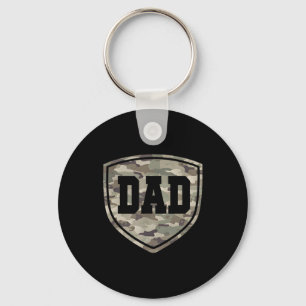 Porte-clés Camo Rétro École Vieux Papa Camouflage Papa