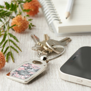 Porte-clés Camouflage rose et gris, Militaire, Armée