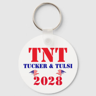 Porte-clés Campagne TNT Tucker & Tulsi 2028 Président USA