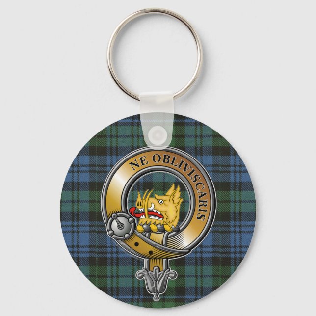 Porte-clés Campbell Tartan & Badge (Recto)