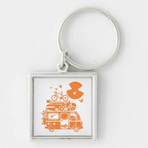 Porte-clés Campervan de vacances en famille amusant
