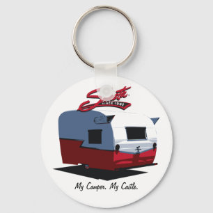 Porte-clés Campeur vintage de Shasta - rouge