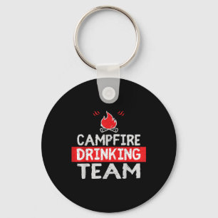 Porte-clés Campfire Drague Team Funny Camping Cadeau