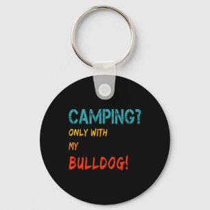 Porte-clés Camping Avec Tente De Chien Motorhome Seulement Av