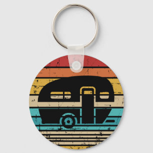 Porte-clés Camping caravane vintage