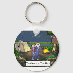 Porte-clés Camping Couple