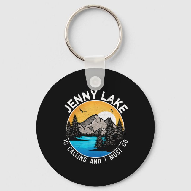 Porte-clés Camping de pêche - Lakeview Jenny Lake (Recto)