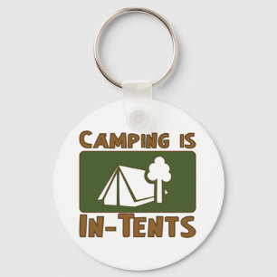 Porte-clés Camping en tente
