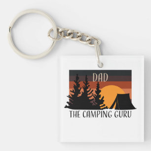 Porte-clés Camping Guru Papa   Amoureux de la nature