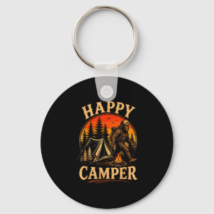 Porte-clés Camping heureux bigfoot sasquatch aventure de plei