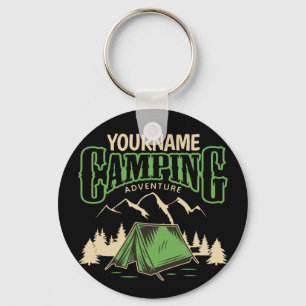Porte-clés Camping personnalisé Camping familial Voyage avent