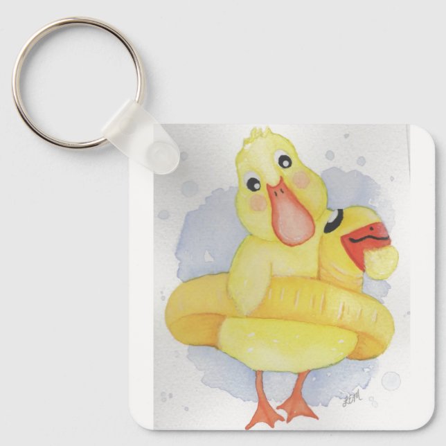 Porte-clés Canard en caoutchouc (Recto)