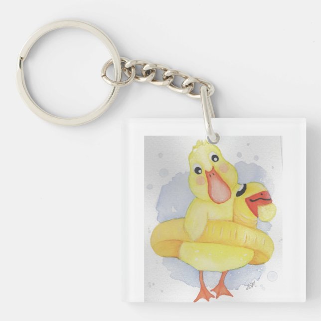 Porte-clés Canard en caoutchouc (Devant)