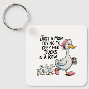 Porte-clés Canards drôles à la file Maman Maternité tendance