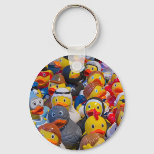 Porte-clés Canards En Plastique Jaune Quirky Portant Des Cost