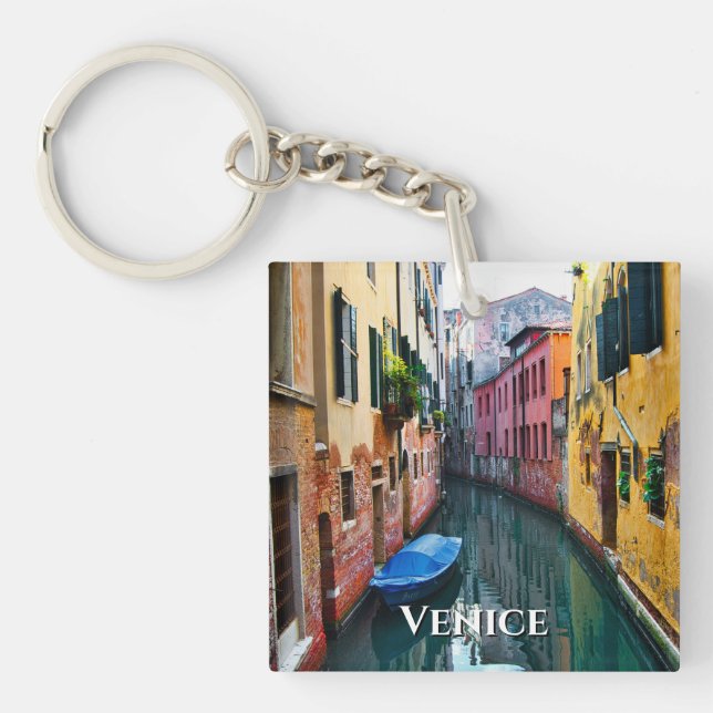 Porte-clés Canaux de Venise Italie (Devant)