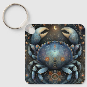 Porte-clés Cancer Crabe Zodiaque Astrologie Céleste Anniversa