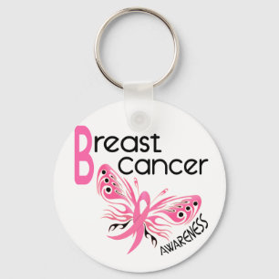 Porte-clés Cancer du sein BUTTERFER 3.1