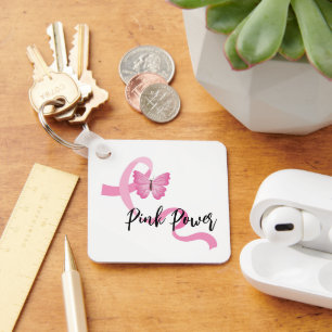 Porte-clés Cancer du sein Porte - clé de ruban rose