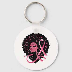Porte-clés Cancer du sein Soutien des femmes afro-américaines