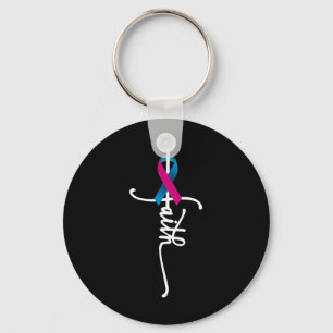 Porte-clés Cancer Faith Thyroid Cancer Sensibilisation Suppor