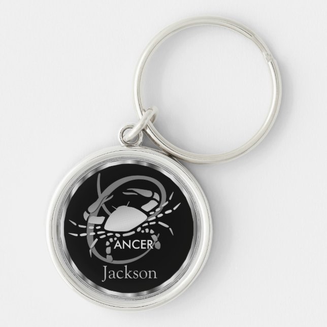 Porte-clés Cancer ♋ le crabe - Panneau zodiaque (Devant)