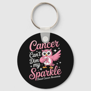 Porte-clés Cancer Ne Peut Pas Émousser La Chouette Étincelant