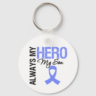 Porte-clés Cancer oesophagien toujours mon héros mon fils
