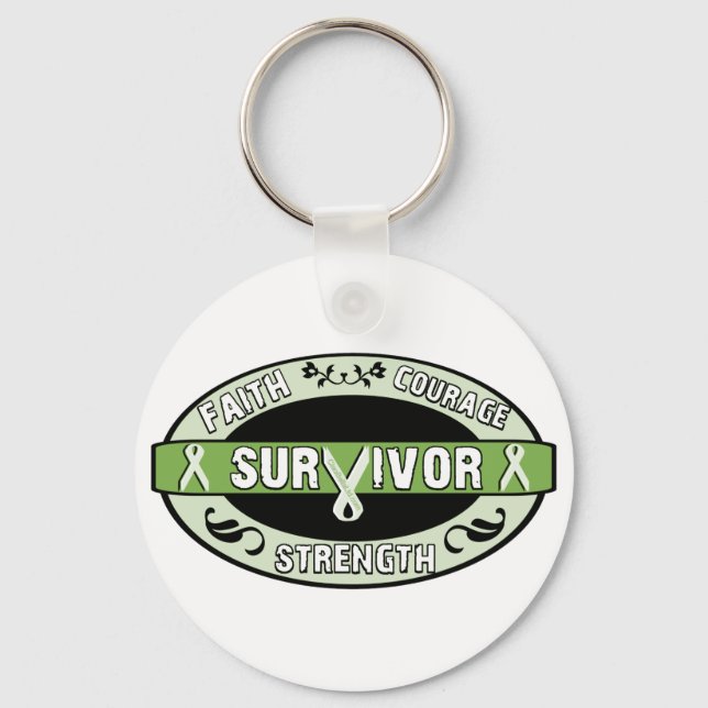 Porte-clés Cancer Survivant Green (Recto)