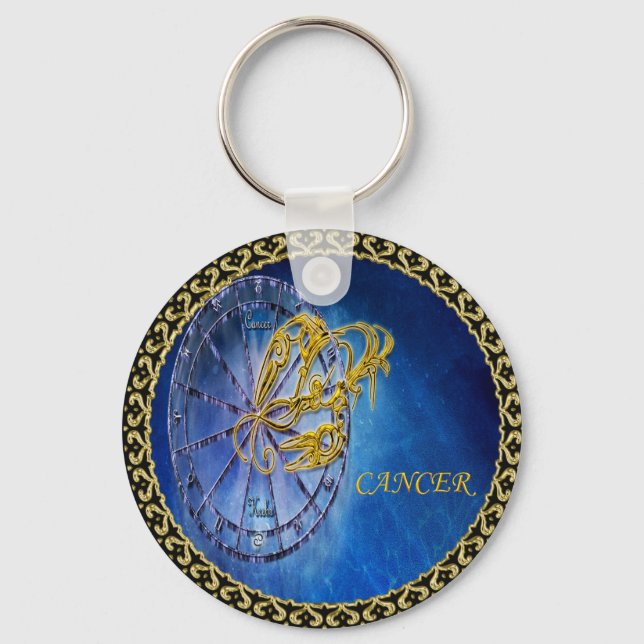 Porte-clés Cancer Zodiac Astrologie design Horoscope (Recto)