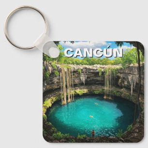 Porte-clés Cancun Mexico Travel Cenote