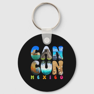 Porte-clés Cancun Mexique 2025 Vacation Beach Matching Famill